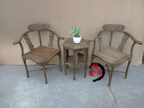 特价红木家具鸡翅木情侣椅三件套茶几椅仿古实木三角椅古典椅子