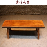 奥坎长条凳 红木长凳 实木原木坐椅 凳子 椅子 餐椅 配茶桌餐桌