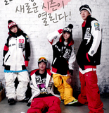 韩国直邮户外bob男女嘻哈情侣装3连帽开衫滑雪服滑雪衣外套包邮特