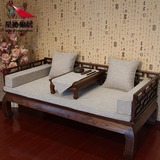 现代中式麻布罗汉床垫子/红木沙发坐垫/实木沙发垫/婚庆/木沙发垫