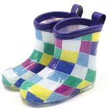 儿童雨鞋 男童女童中筒舒适雨靴 幼儿宝宝防滑水鞋 小孩环保胶鞋