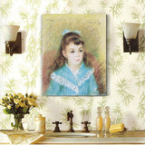 雷阿诺欧式古典人物油画伊丽莎白小女孩挂画装饰画餐厅卧室壁画
