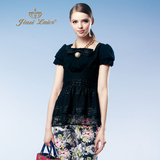 珈姿莱尔专柜正品 2014夏装新品时尚小女人气质蕾丝小衫 42JB0009
