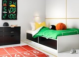 【IKEA/宜家专业代购】 弗拉萨  有储物空间的床架+床板 单人床