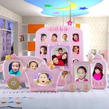 儿童相框摆台7寸6寸3寸照片框可爱相架创意挂墙组合宝宝周岁礼物