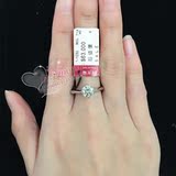 香港专柜代购周大福18K婚戒钻戒指1.03克拉六爪K VS1钻戒