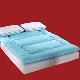 超厚纯色床垫床褥可折叠加厚10cm单人90cm1.35米1.2m1.5m1.8m垫被