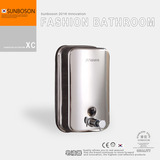 SUNBOSON304不锈钢给皂器 皂液盒 皂液器不锈钢 洗手液器皂液机瓶