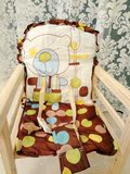 连体椅子套棉垫通用型纯棉坐垫子靠背套婴儿童宝宝实木餐椅套垫子