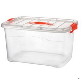 透明塑料收纳箱大中小号手提有盖整理箱储物箱食品收纳盒21省包邮