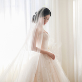 婚纱礼服新款2016夏新娘结婚显瘦抹胸高端定制韩式白色长拖尾奢华