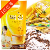 韩国进口 黄麦馨 麦馨摩卡咖啡 速溶咖啡 maxim 100条装