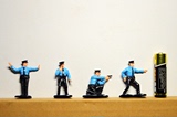 沙盘模型仿真美国警察警长职业人物兵人人偶场景玩具精品素材礼物