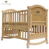 三木比迪婴儿床 进口榉木多功能婴儿床宝宝床bb床 儿童床