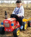 儿童电动四轮拖拉机电动童车小孩宝宝玩具车可坐人挖掘机工程车