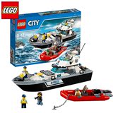 正品LEGO乐高儿童益智拼装玩具礼物积木城市系列警用巡逻艇60129