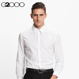 G2000/man2015秋季新款男士长袖衬衫时尚男装商务休闲衬衣修身平