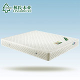林氏木业保健软硬双人席梦思1.5 1.8米弹簧床垫天然椰棕垫CD002