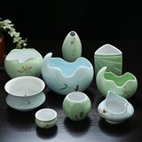 欧式陶瓷特大花盆绿植创意手工青瓷花盆桌面环保简约个性花盆包邮