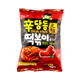 韩国纯进口正品零食品元祖年甜辣打糕条110g5袋膨化零食全国包邮