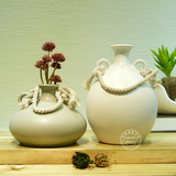 北欧简约现代软装饰品样板房摆设客厅电视柜酒柜创意陶瓷花瓶摆件