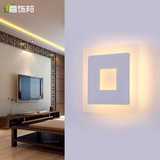 LED现代简约过道灯正方形灯具卧室床头温馨浪漫壁灯创意个性