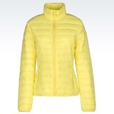 Armani Jeans阿玛尼女装法国正品代购15款黄色拉链立领羽绒服外套