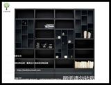 兰迪莎黑橡木色书柜书橱简约现代书柜书架定制抽屉书柜定做北欧宜