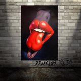 创意个性装饰画摇滚墙画复古壁画咖啡厅欧式油画酒吧人体艺术CY47