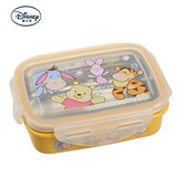 韩国迪士尼方形宝宝儿童不锈钢碗保鲜学生饭盒便当盒带盖进口餐具