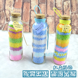 创意漂流瓶许愿瓶彩虹瓶礼品装饰透明玻璃瓶批发木塞星空瓶星云瓶