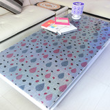 pvc水晶板不透明防水免洗台布彩色软质玻璃餐桌垫印花桌布 茶几垫