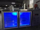 不锈钢商用卧式双温冷冻冷藏操作台保鲜工作台冰箱冷柜冰柜厨房柜