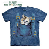 美国代购 The Mountain 背带猫咪环保创意女款短袖打底衫另类T恤