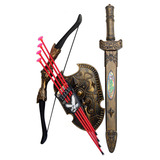 儿童玩具刀剑兵器模型男孩弓箭吸盘玩具剑盾牌弓组合男生玩具套装