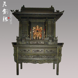 香樟木仿宫殿式带门实木佛龛 观音财神佛龛立柜 可定做！