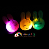 【SWG88】情人节日软胶兔子发光戒指闪光小鸡发光指环玩具道具