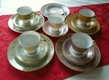 欧洲回流西洋瓷器80年代初德国名瓷瓷器咖啡杯碟盘4套送4件收藏品