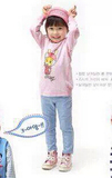 韩国大牌童装E恋旗下COCO15春 超可爱女童小翅膀天使中长卫衣T恤
