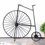 zakka 怀旧老式自行车 装饰品摆件 做旧铁皮纯手工铁艺 拍摄道具