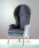 欧式老虎椅单人沙发法式美式韩式实木公主样板房懒人影楼新款特价