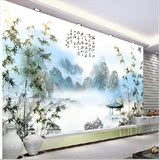 中式水墨竹子风景客厅酒店大型壁画电视背景墙3D立体墙纸壁纸
