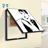 黛菲 电表箱装饰画客厅餐厅 随意停现代简约黑白色竖版挂画壁画