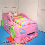 儿童床汽车卡通赛跑车2.07米1.2米男孩女孩时尚幼儿单人床塑料