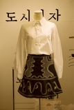 2016韩版秋季新款时尚长袖白衬衫A字短裙套装衬衣半身裙两件套女