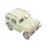 质优价惠价格低车模型 四联木制仿真模型汽车木小吉普车玩具拼图