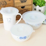 硅胶杯盖大号食品级密封碗盖杯子盖多用日式万能保鲜盖 蒸盖碗盖