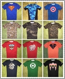 <宇宙UA>UnderArmour安德玛超级英雄系列紧身衣短袖T恤超人蝙蝠侠