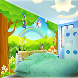 卡通米奇乐园大型壁画 可爱儿童卧室房背景客厅电视背景墙纸壁纸