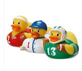 正品6个月美国Munckin麦肯齐喷水小鸭子3个一组宝宝洗澡玩具